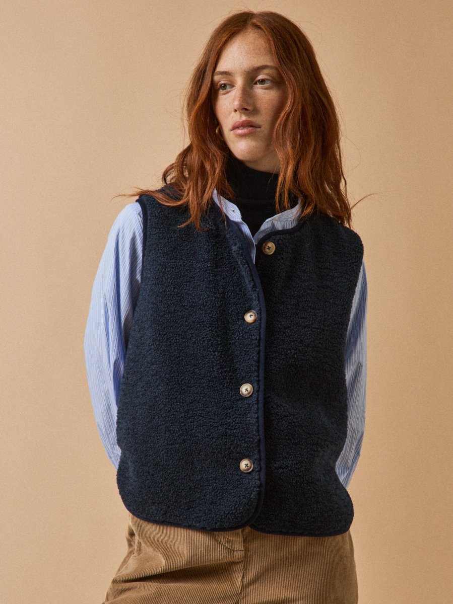 Veste sans manches en sherpa femme – Image 3