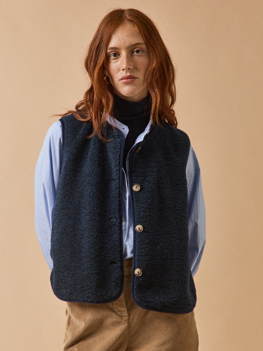 Veste sans manches en sherpa femme – Image 2