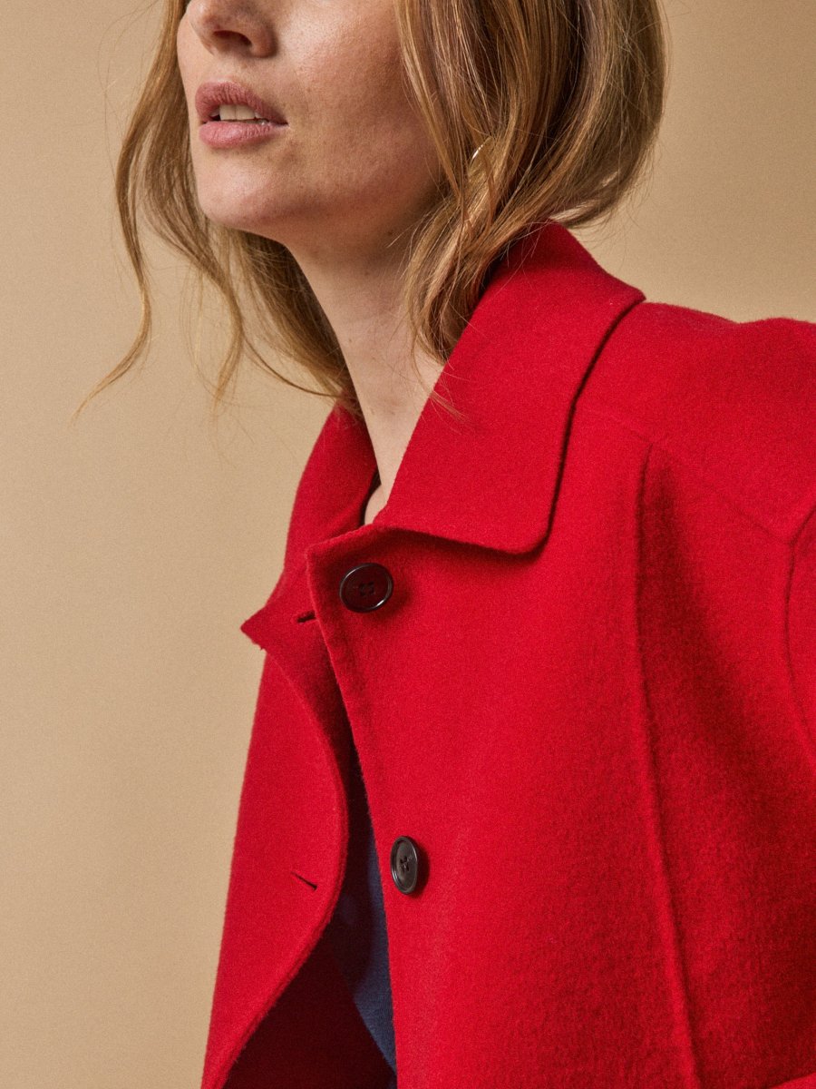 Veste boutonnée lainage double face femme – Image 5