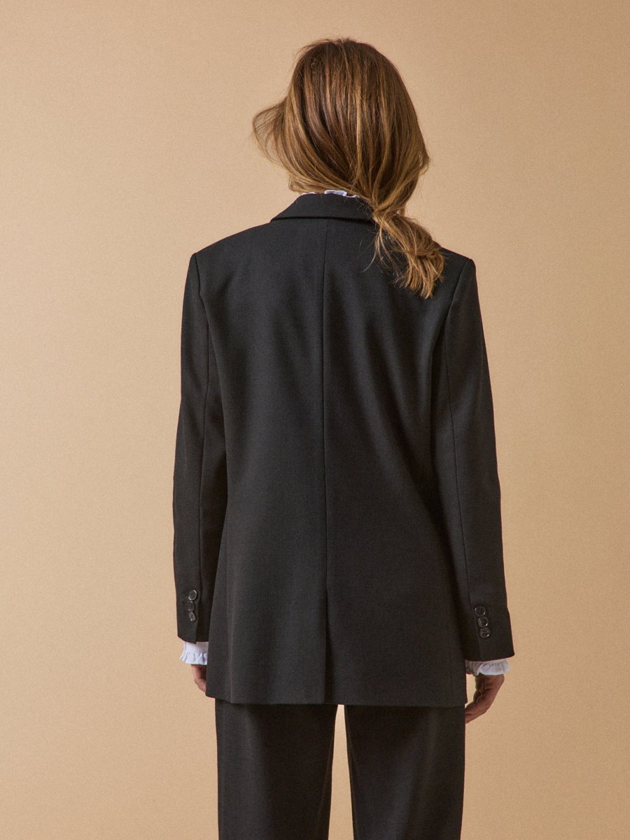 Veste tailleur twill uni femme – Image 4