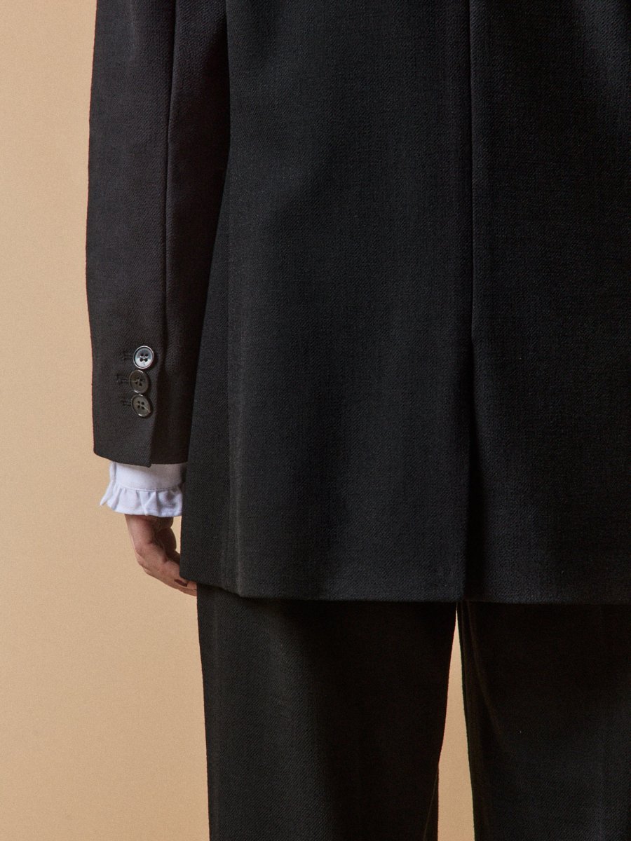 Veste tailleur twill uni femme – Image 7