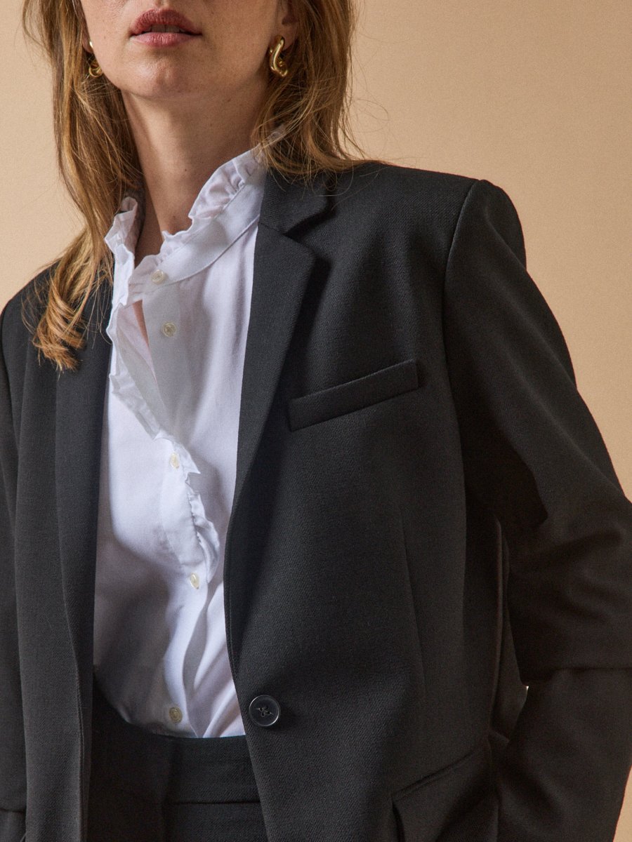 Veste tailleur twill uni femme – Image 5