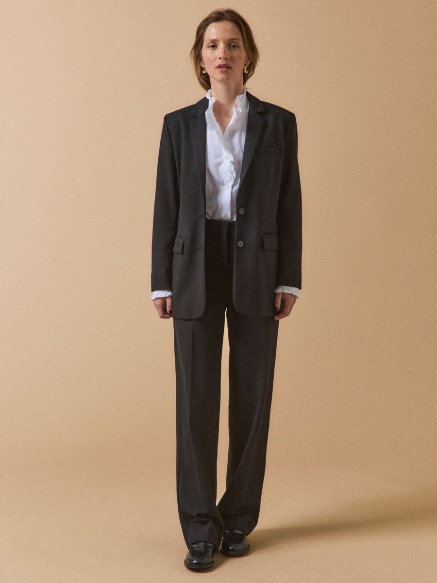 Veste tailleur twill uni femme – Image 9