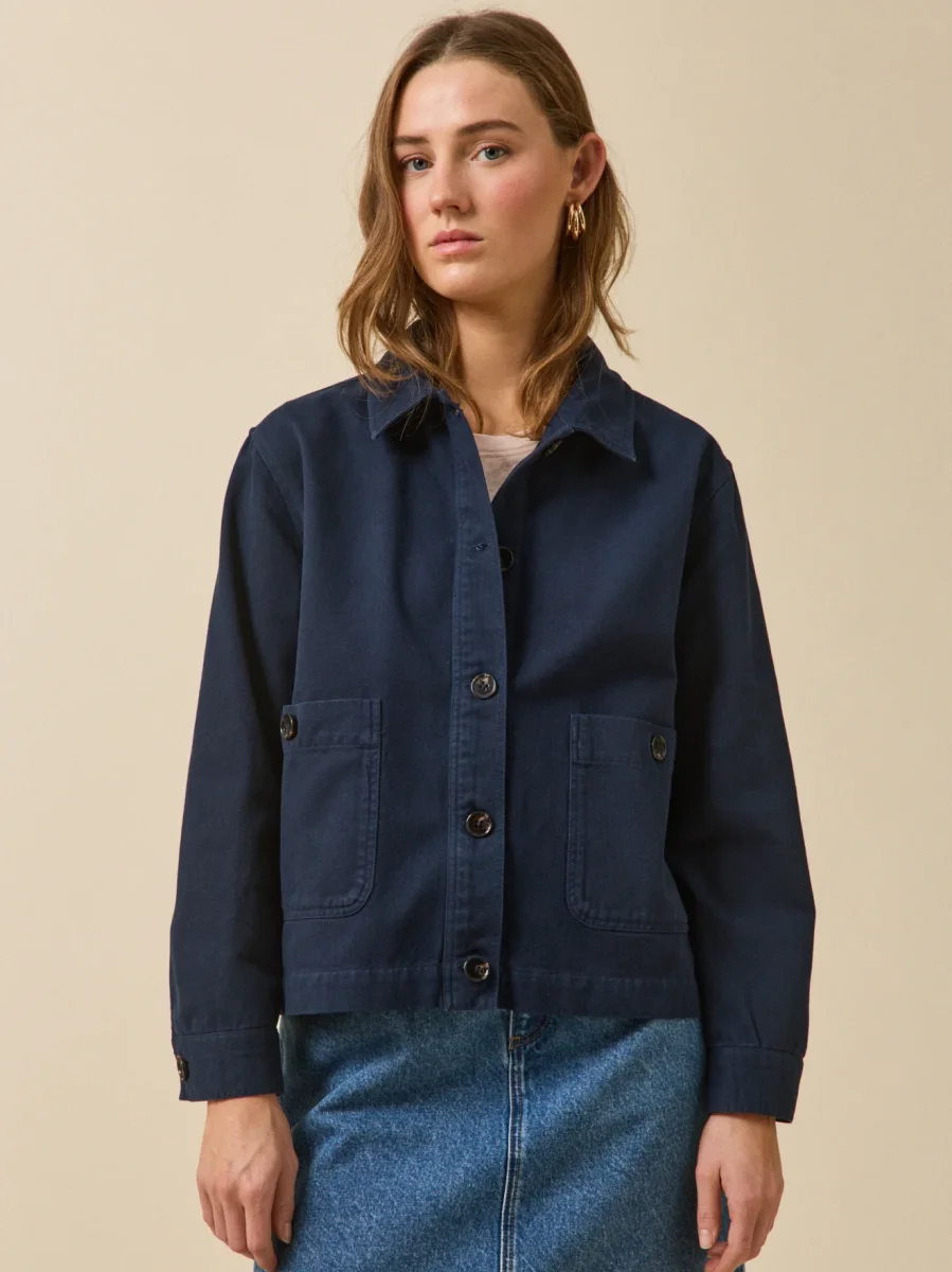 Veste worker femme coton biologique – Image 3
