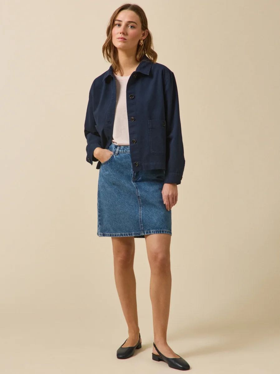 Veste worker femme coton biologique – Image 6