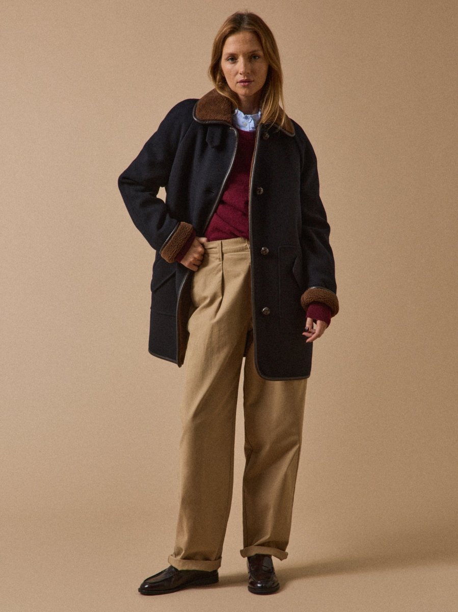Manteau gansé intérieur sherpa femme – Image 8