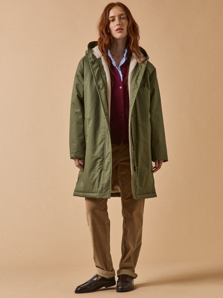 Parka mi-longue femme doublée imitation fourrure – Image 8
