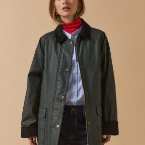 Veste femme coton enduit