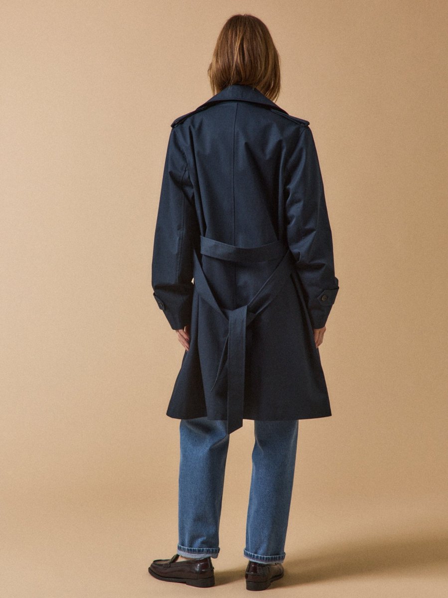 Trench long coton biologique femme – Image 3