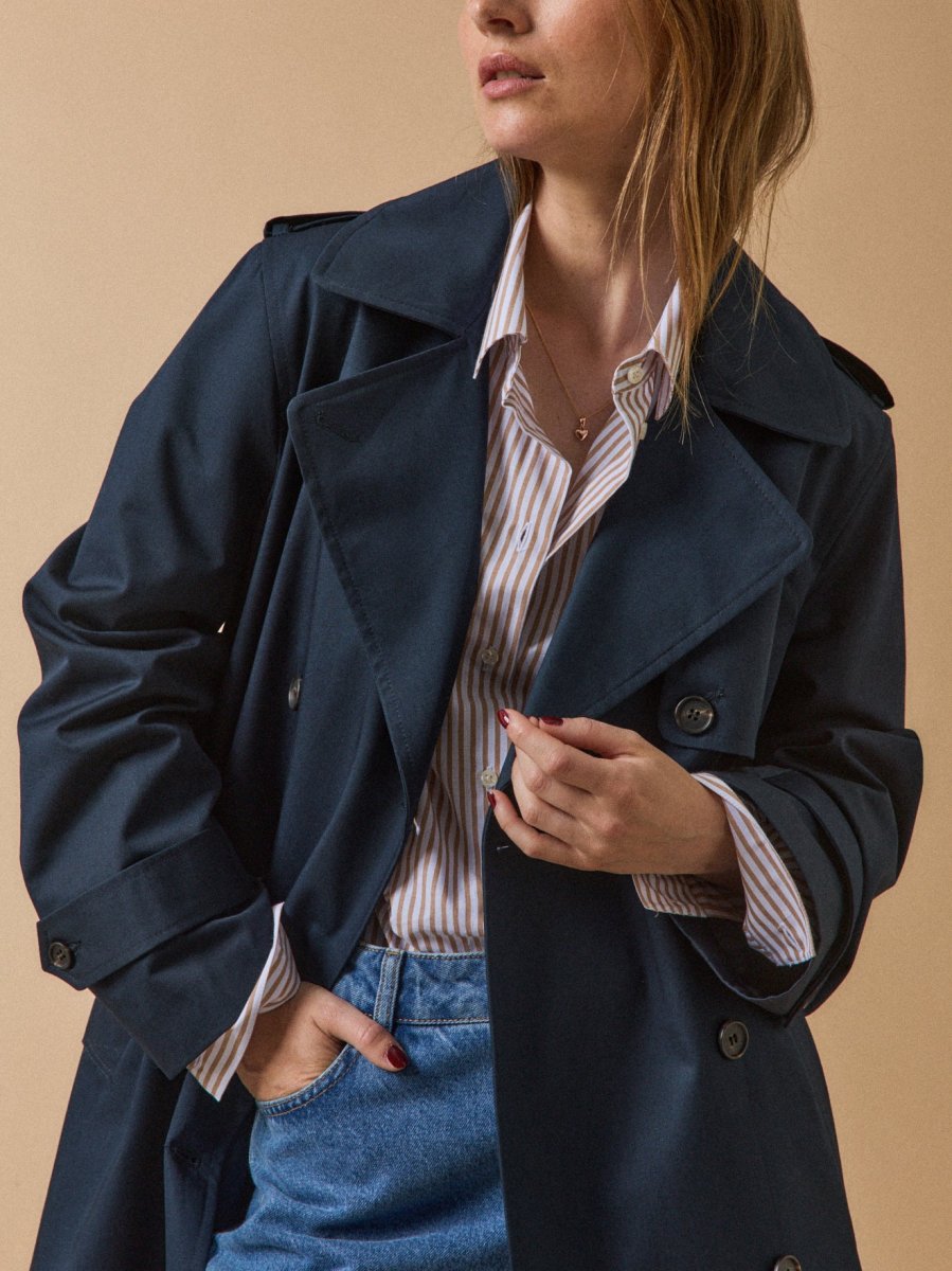 Trench long coton biologique femme – Image 5