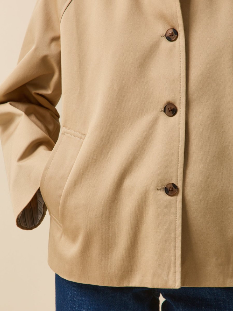 Trench court coton biologique femme – Image 5