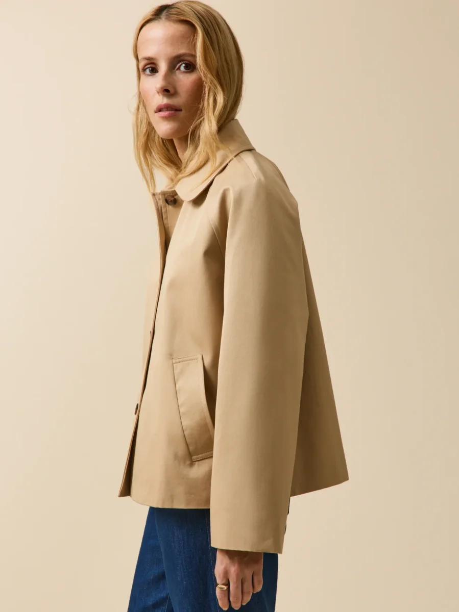 Trench court coton biologique femme – Image 6