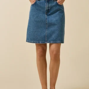 Jupe courte jean femme coton biologique