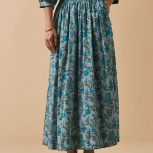 Jupe longue femme imprimé Flore