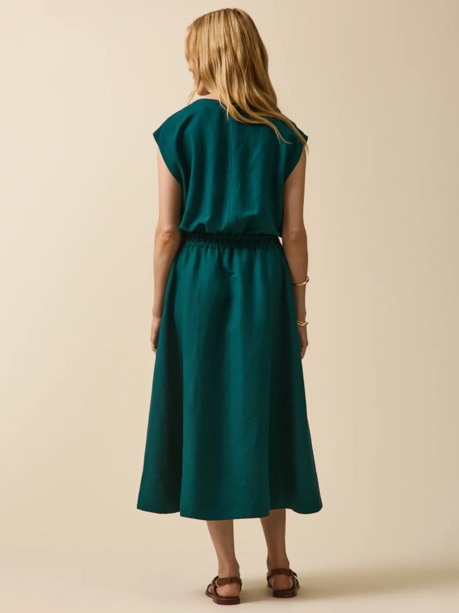 Robe sans manches lin et viscose femme – Image 3