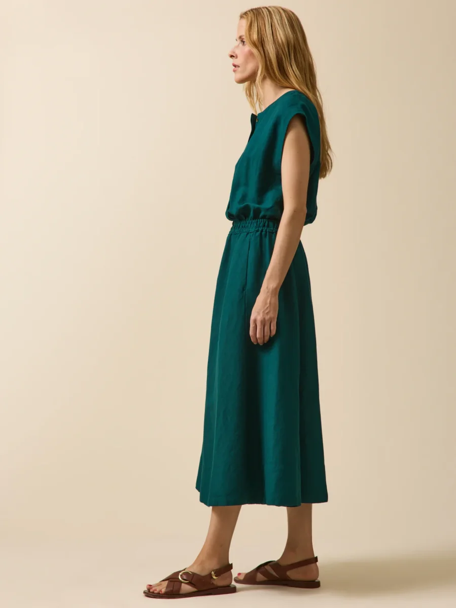 Robe sans manches lin et viscose femme – Image 6