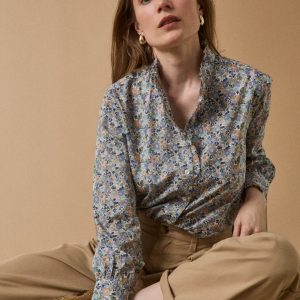 Chemise volantée femme tissu Liberty - Limited Collection