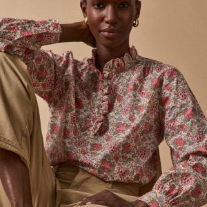 Blouse col volanté femme tissu Liberty Dante - Limited Collection