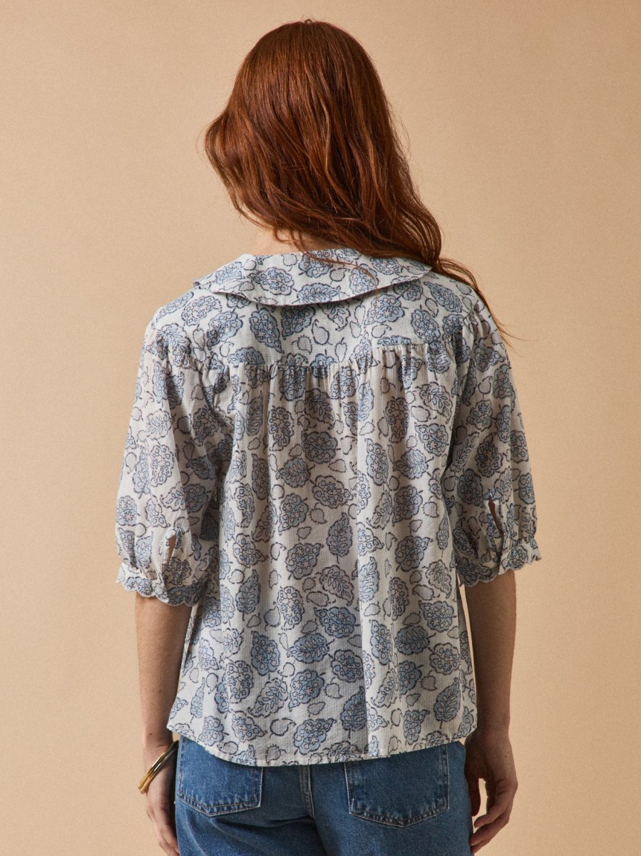 Chemise coton dobby femme imprimé Adonie – Image 3