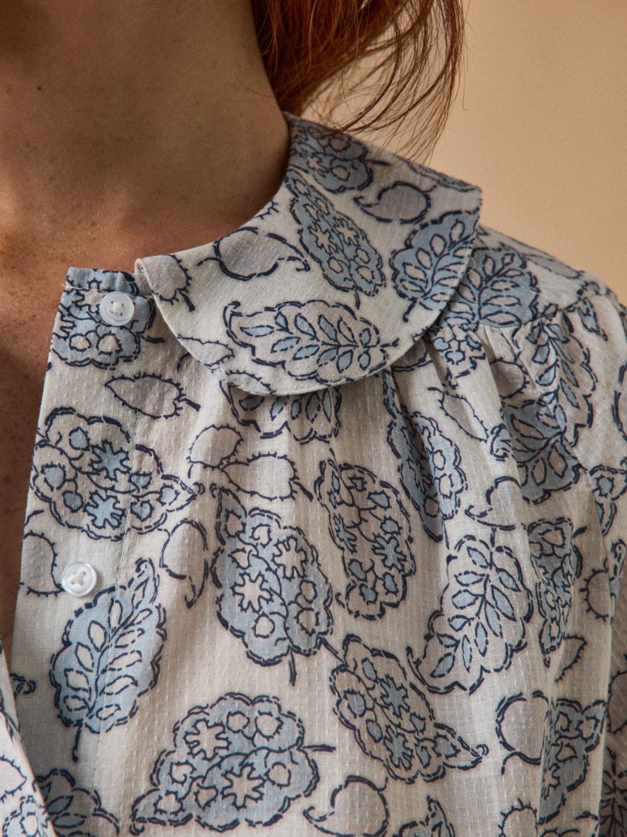 Chemise coton dobby femme imprimé Adonie – Image 4