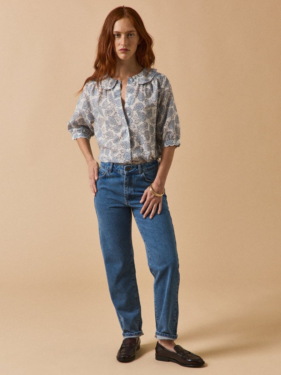 Chemise coton dobby femme imprimé Adonie – Image 7