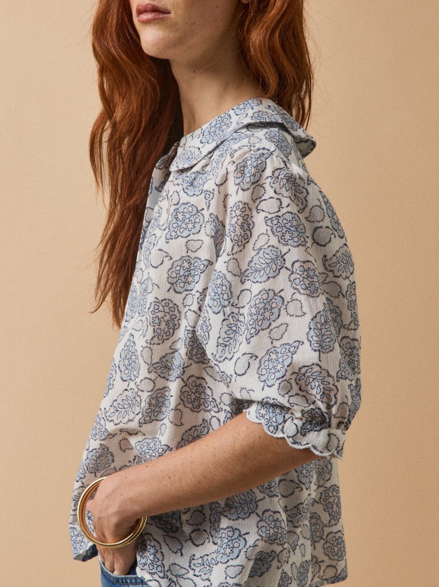 Chemise coton dobby femme imprimé Adonie – Image 6