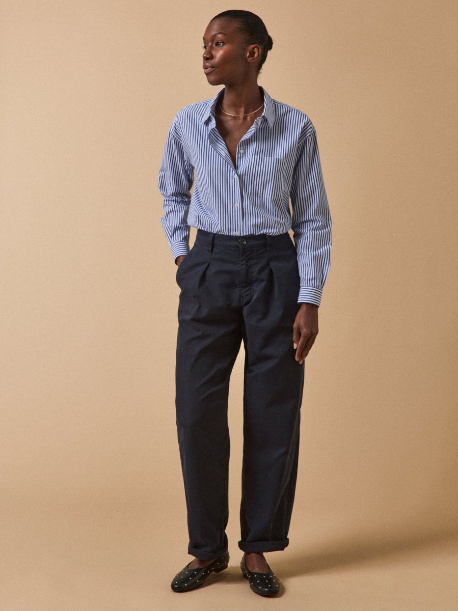 Chemise rayée femme coton biologique – Image 9