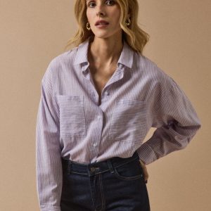 Chemise cropped femme