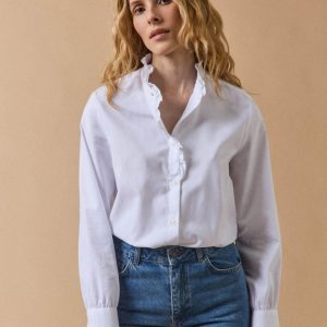 Chemise tissu Oxford coton biologique femme Emilie