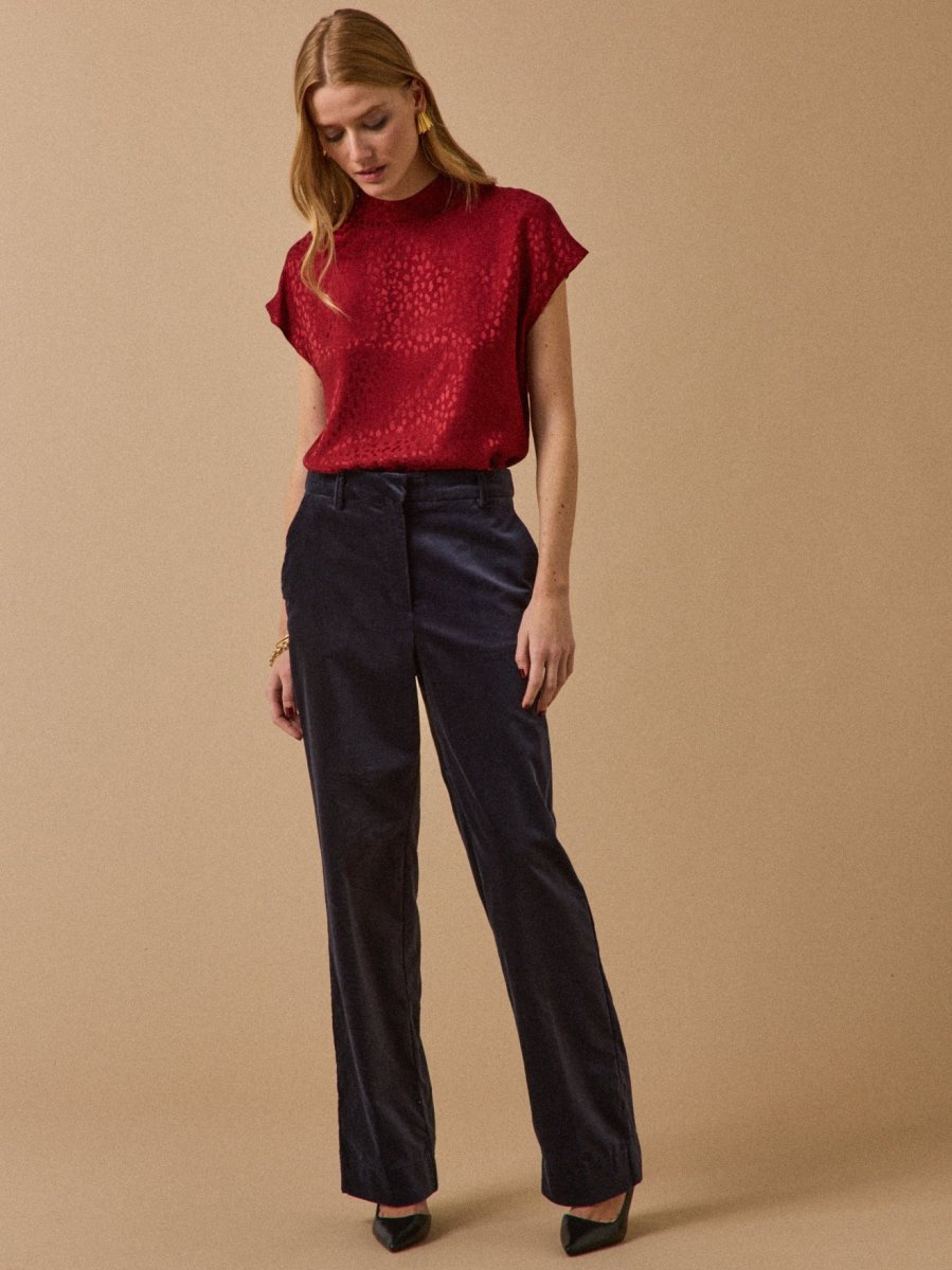 Top jacquard sans manches femme – Image 5