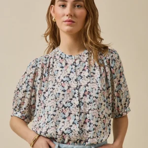 Blouse femme imprimé Fleurs Pop