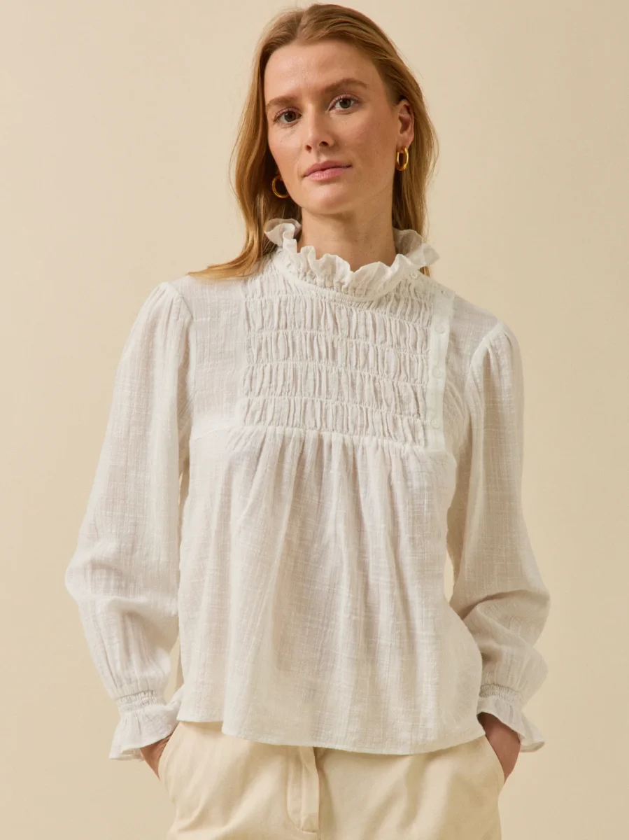 Blouse crépon femme