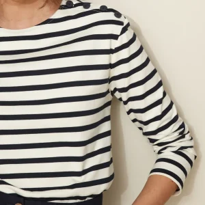 T-shirt marinière femme coton biologique