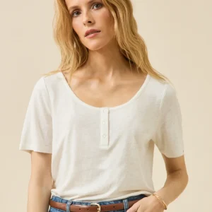 T-shirt tunisien lin et viscose femme