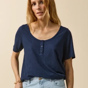 T-shirt tunisien lin et viscose femme