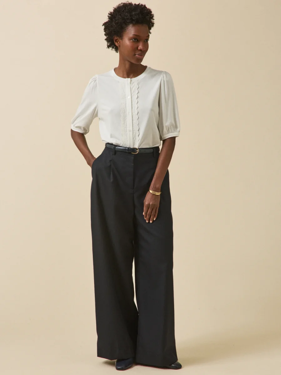 T-shirt brodé femme modal et coton biologique – Image 5