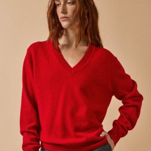 Pull col V femme - Collection Cachemire