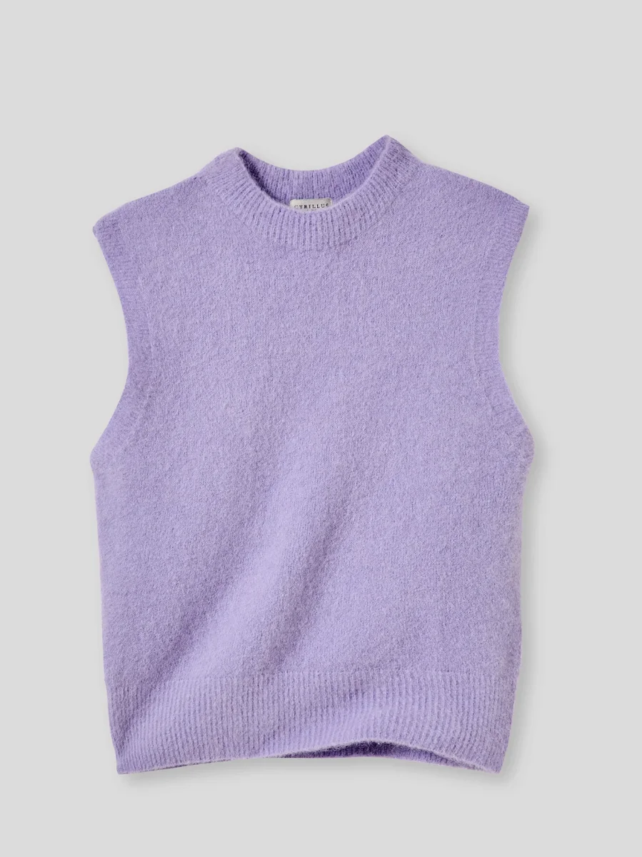 Pull sans manches femme mélange alpaga – Image 6