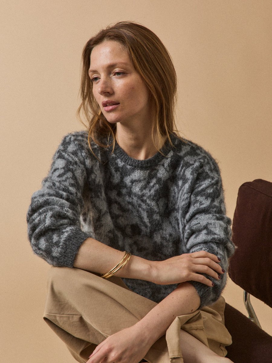 Pull jacquard Luna femme – Image 3