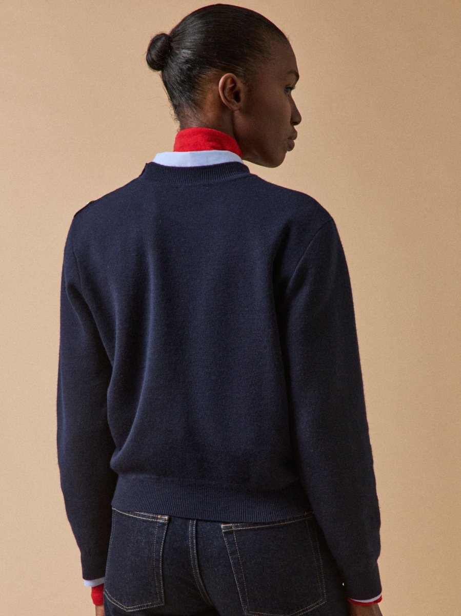 Pull boutons dorés femme laine RWS* – Image 4