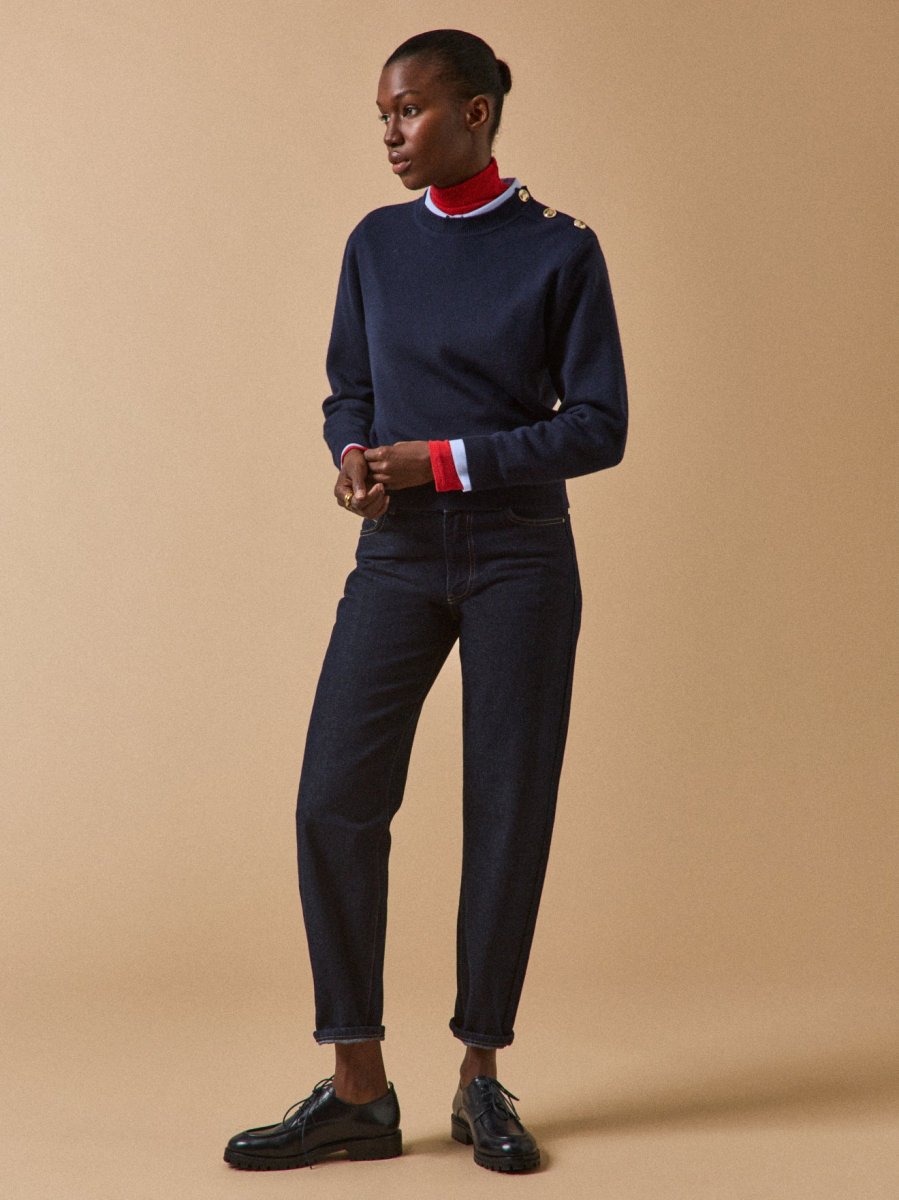 Pull boutons dorés femme laine RWS* – Image 6