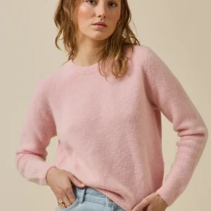 Pull femme mélange alpaga