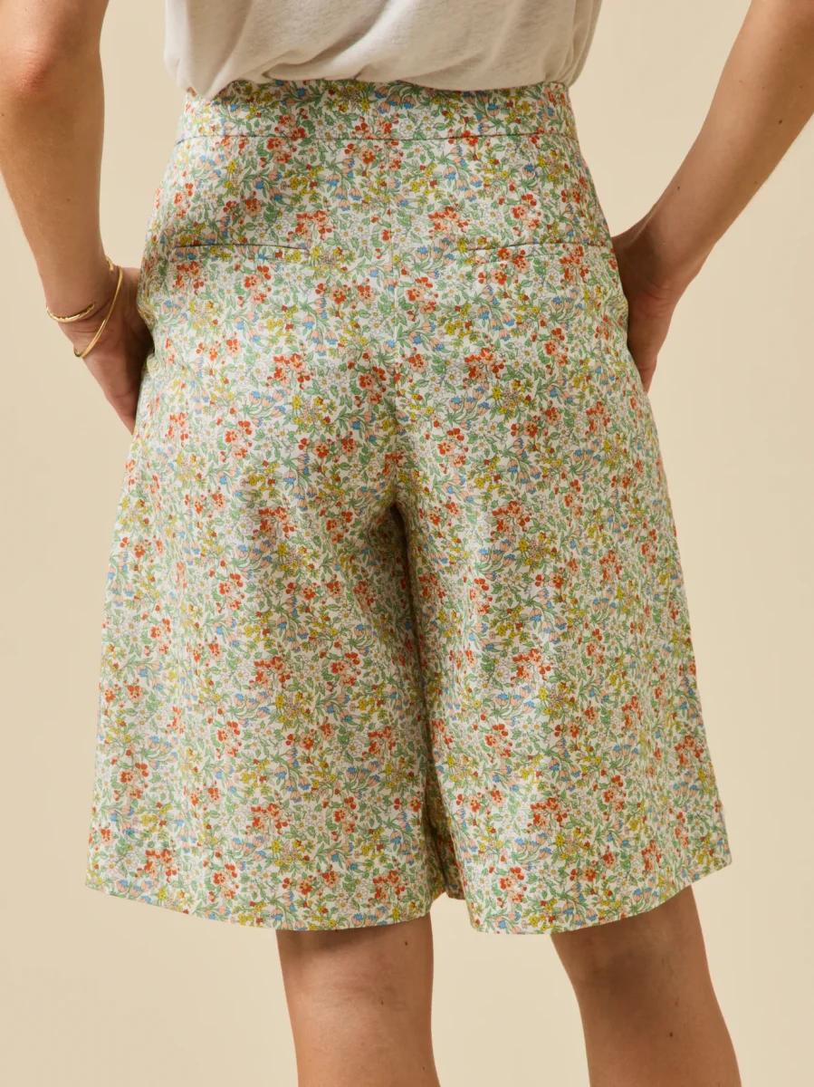 Bermuda femme en tissu Liberty – Image 4