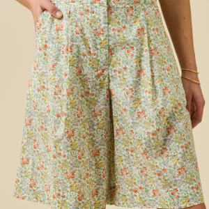 Bermuda femme en tissu Liberty