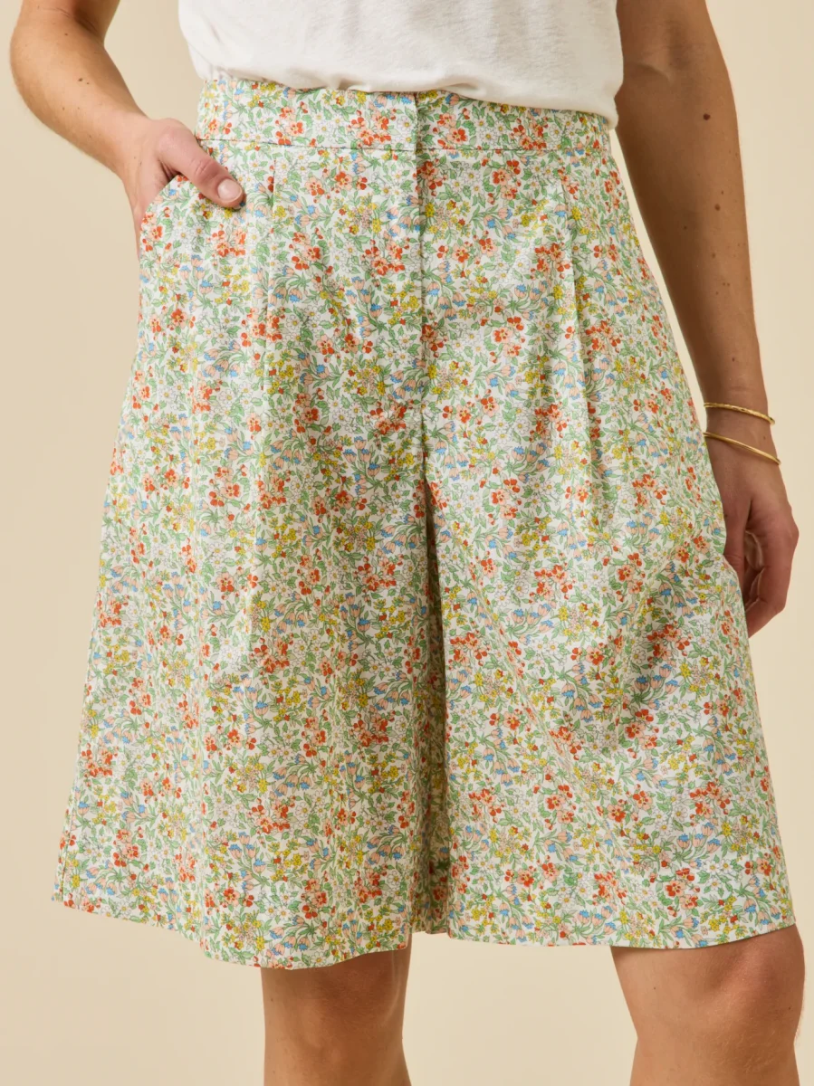 Bermuda femme en tissu Liberty – Image 2