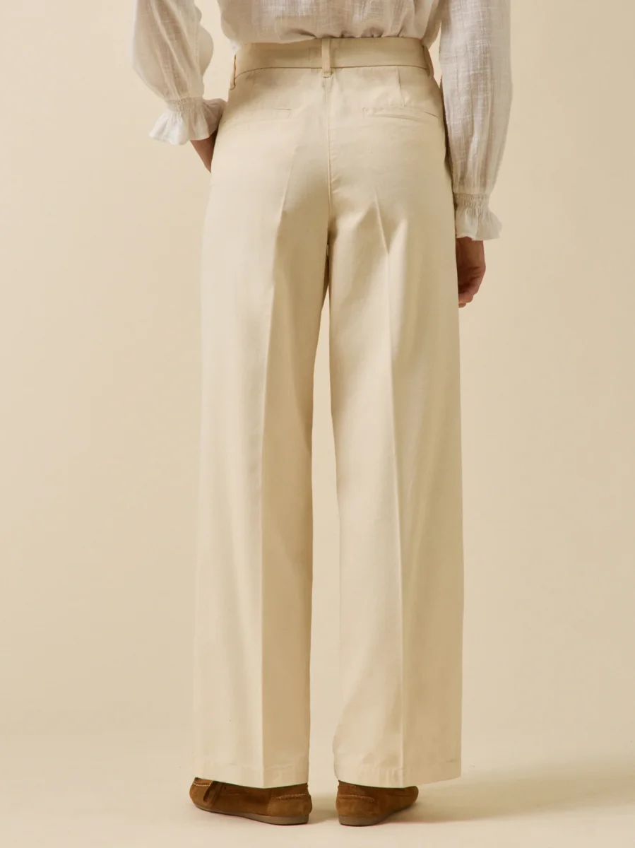 Pantalon large gabardine femme Clara – Image 3