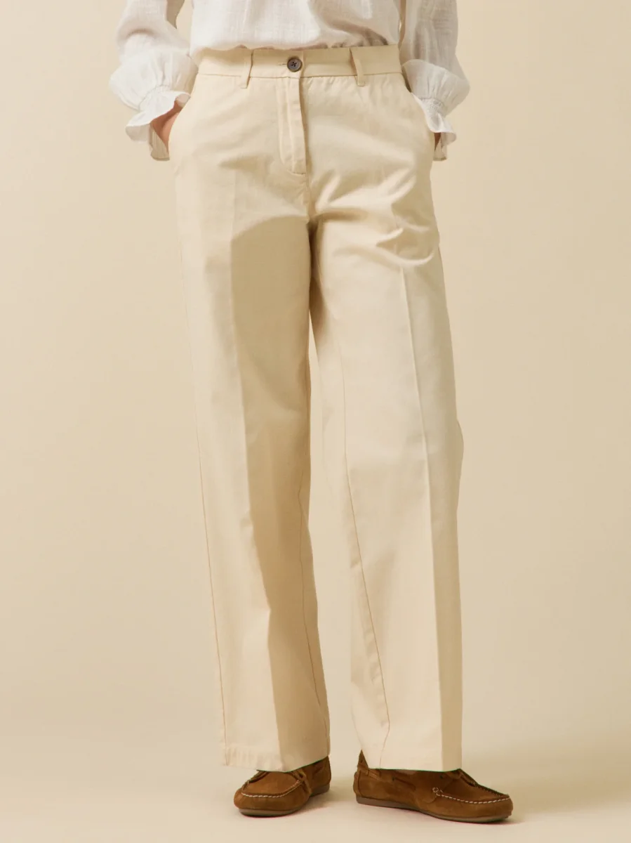 Pantalon large gabardine femme Clara – Image 2