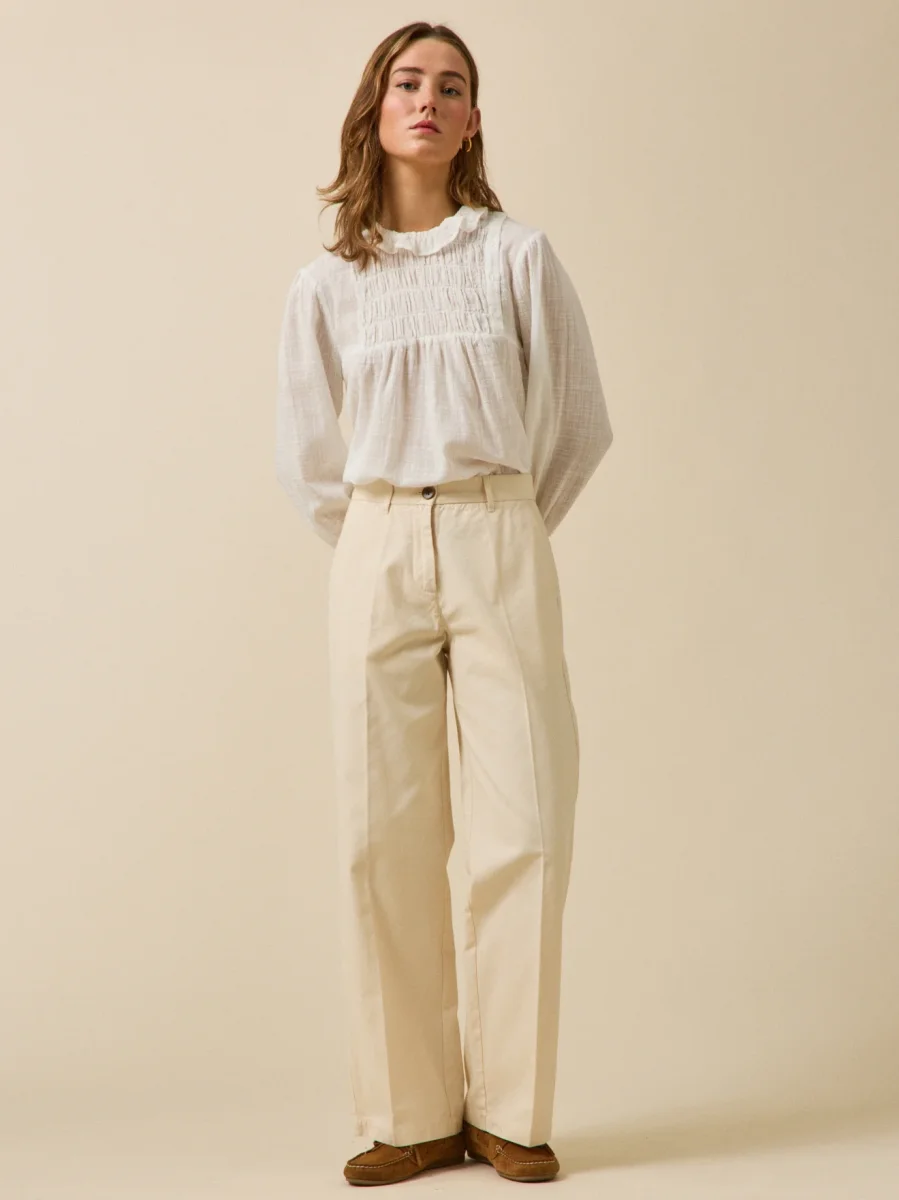 Pantalon large gabardine femme Clara – Image 7