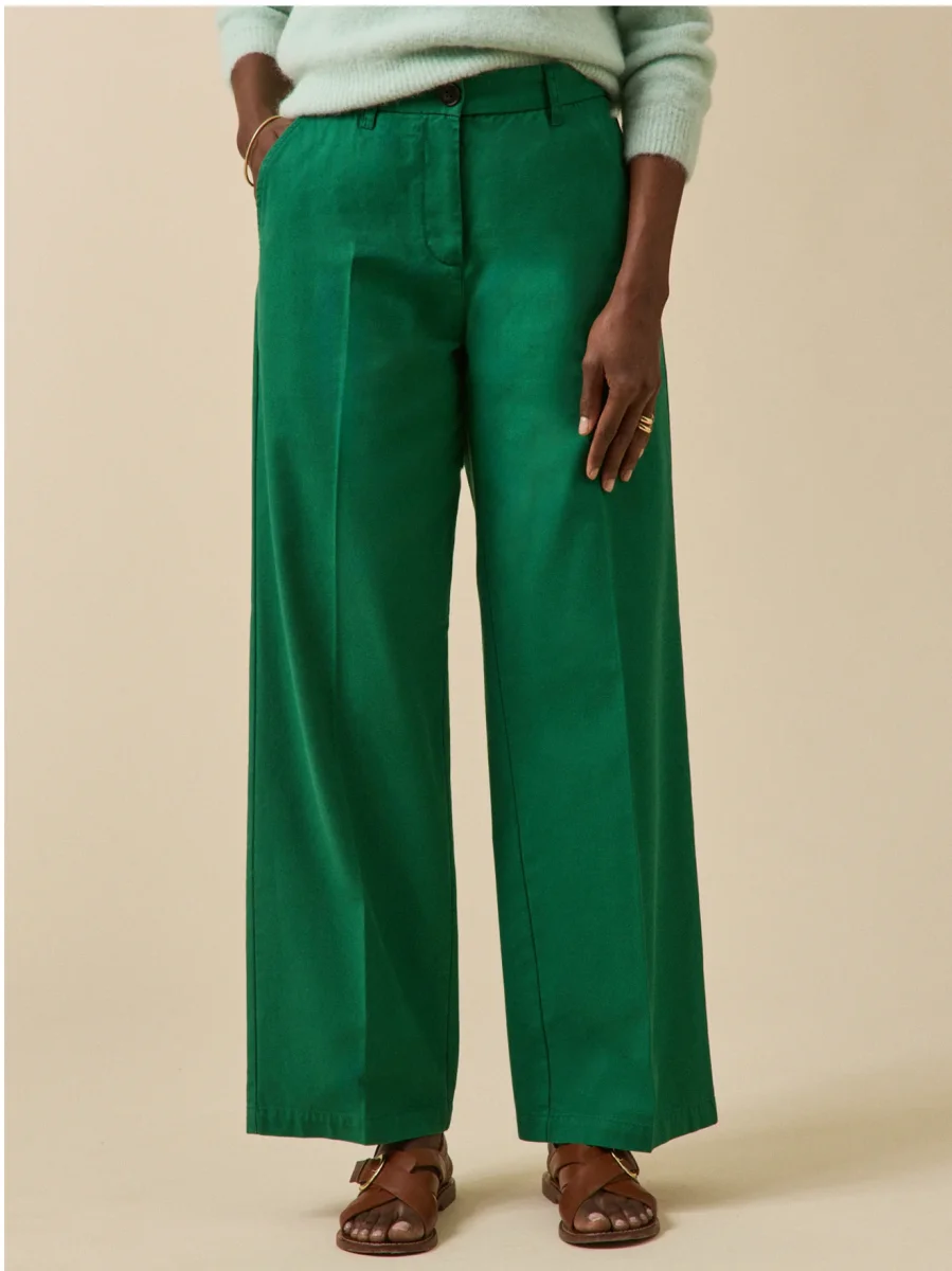 Pantalon large gabardine femme Clara – Image 2