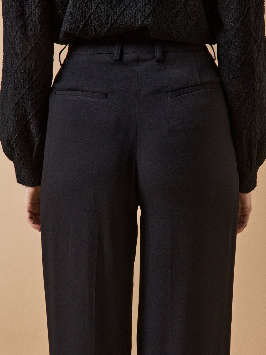 Pantalon large en crêpe femme Ava – Image 4